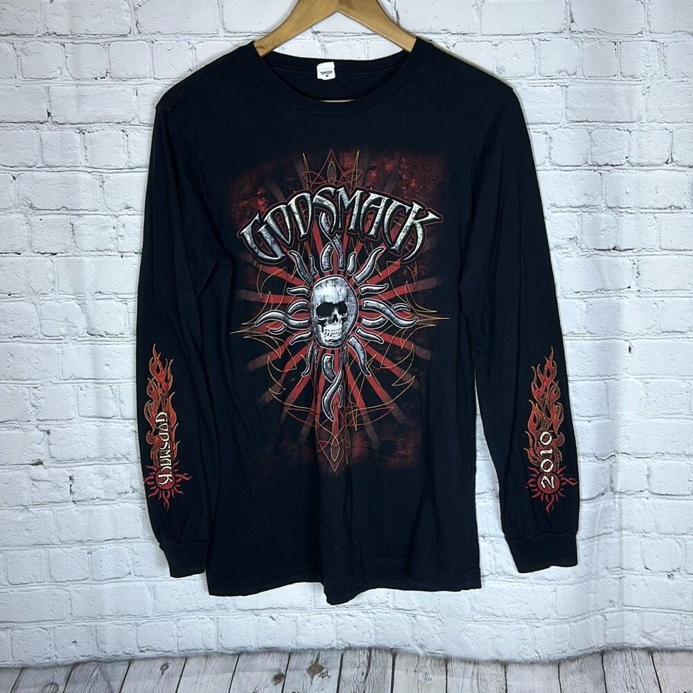 GODSMACK 2010 Tougher than Nails Boston Mass Tour Concert Band T Shirt size M